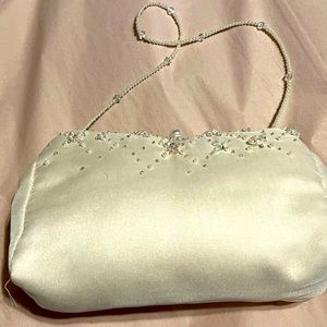 Bridal Pearl and Crystal Purse